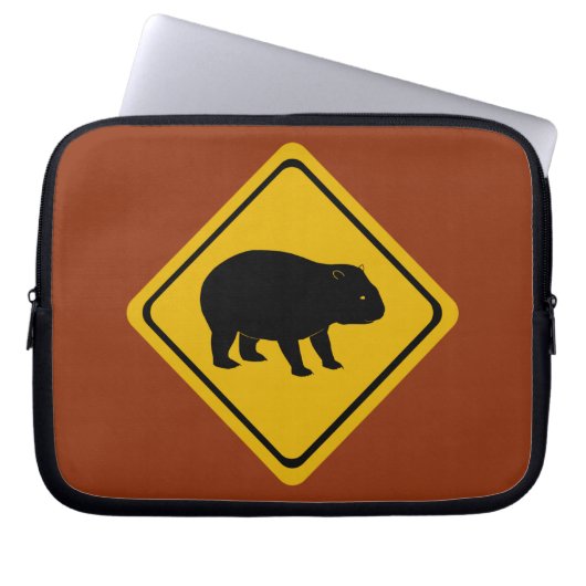 Straßenschild Aussie - wombat - Elektronik Laptopschutzhülle (Vorderseite)