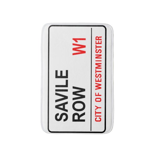 Straßenschild Badematte (Vorderseite Vertikal)