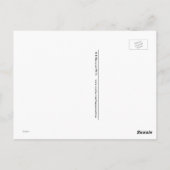 Straßenschild des Eisbären und Eisbär. Postkarte (Rückseite)