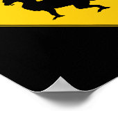 Straßenschild - Drachenplakat Poster (Ecke)