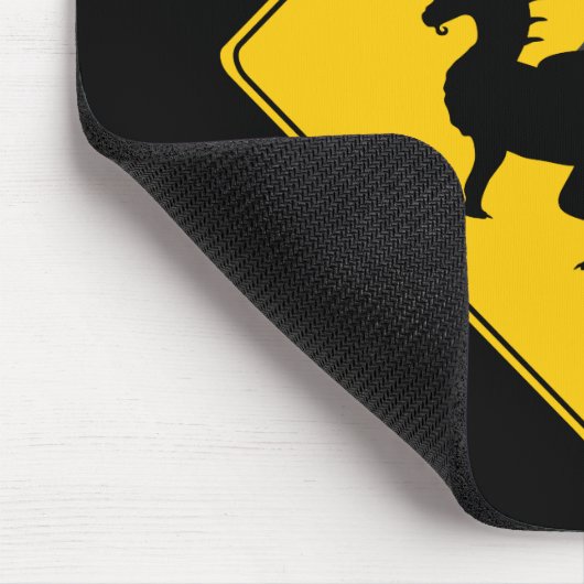 Straßenschild - Dragon Mousepad (Ecke)