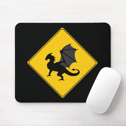 Straßenschild - Dragon Mousepad (Mit Mouse)