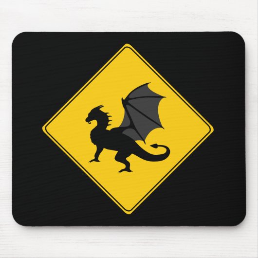 Straßenschild - Dragon Mousepad (Vorne)