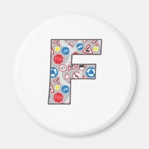 Straßenschild Fun F Magnet