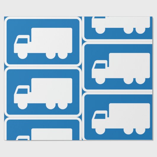 Straßenschild Geschenkpapier (Flach)