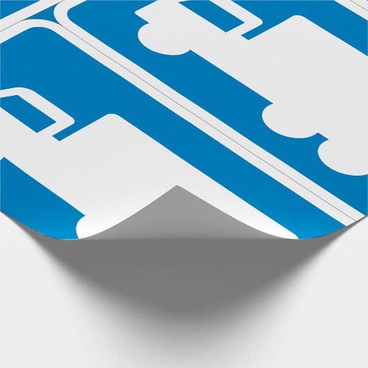 Straßenschild Geschenkpapier