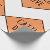 Straßenschild Geschenkpapier