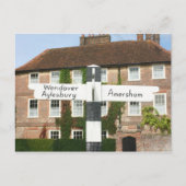 Straßenschild in Little Missenden, Buckinghamshire Postkarte (Vorderseite)