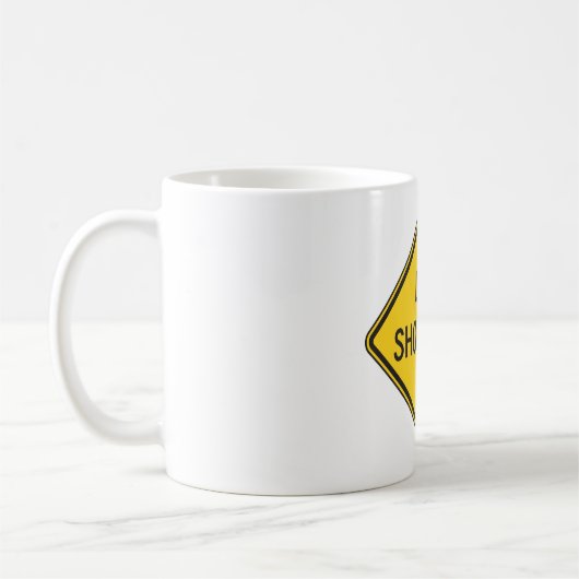Straßenschild Kaffeetasse (Links)