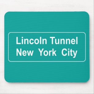Straßenschild Lincoln Tunnel Mousepad