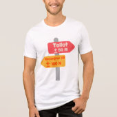 Straßenschild lustiger T - Shirt (Vorderseite)