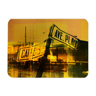 Straßenschild Magnet