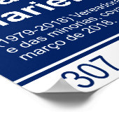 Straßenschild: Marielle Franco Poster (Ecke)