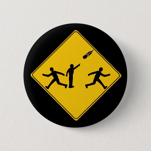 Straßenschild- Meteor Button (Vorderseite)