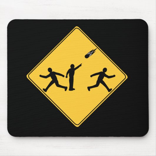 Straßenschild- Meteor Mousepad (Vorne)