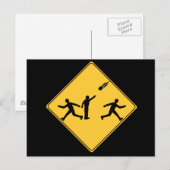 Straßenschild- Meteor Postkarte (Vorne/Hinten)