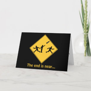 Straßenschild- Meteorkarte - mit Gruß Karte