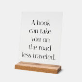 Straßenschild mit weniger Reisenden Acrylschild (Winkel)