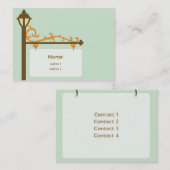 Straßenschild - mollig visitenkarte (Vorne/Hinten)