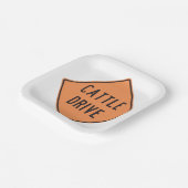 Straßenschild Pappteller (Gewinkelt)