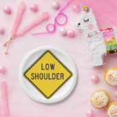 Straßenschild Pappteller (Party)