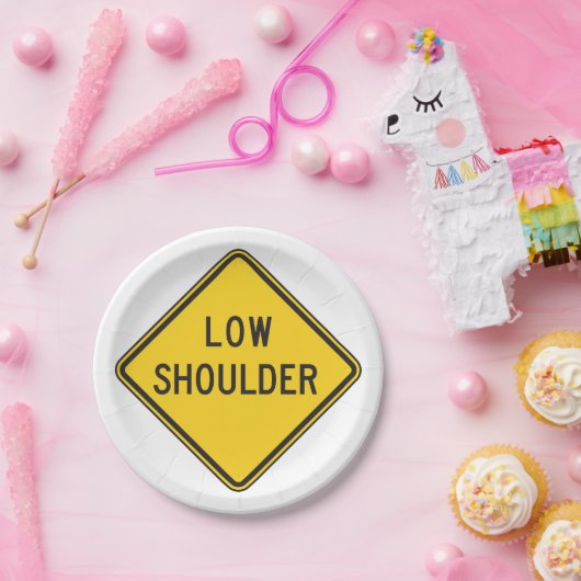 Straßenschild Pappteller (Party)