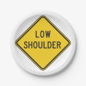 Straßenschild Pappteller (Vorderseite)