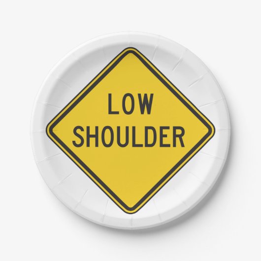 Straßenschild Pappteller (Vorderseite)