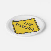 Straßenschild Pappteller (Schrägansicht)