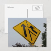 Straßenschild Postkarte (Vorne/Hinten)