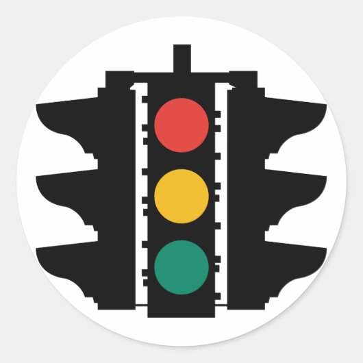 Straßenschild Runder Aufkleber (Vorderseite)