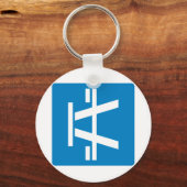 Straßenschild Schlüsselanhänger (Vorderseite)