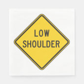 Straßenschild Serviette (Vorderseite)