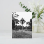 Straßenschild T' Pieces Postkarte (Stehend Vorderseite)