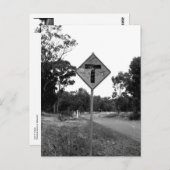 Straßenschild T' Pieces Postkarte (Vorne/Hinten)