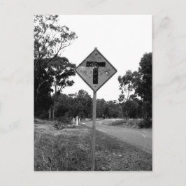 Straßenschild T' Pieces Postkarte