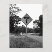 Straßenschild T' Pieces Postkarte (Vorderseite)