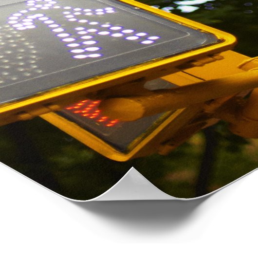 Straßenschilder 2 poster (Ecke)