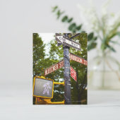 Straßenschilder 2 postkarte (Stehend Vorderseite)