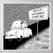 Straßenschilder in Braille Poster (Vorne)