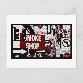 Straßenschilder in SF Postkarte