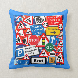 Straßenschilder Kissen