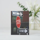 Straßenschilder Postkarte (Stehend Vorderseite)