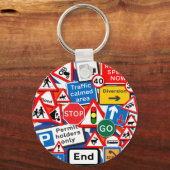 Straßenschilder Schlüsselanhänger (Vorderseite)