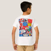 Straßenschilder T-Shirt (Schwarz voll)