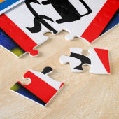 Straßenschilder und Autos Puzzle (Seite)