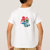 Straßenschilder und Autos T-Shirt (Rückseite)