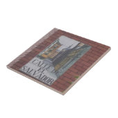 Straßenschilder von Madrid-Fliesen Fliese (Seite)