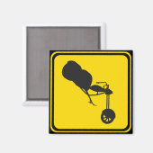 Straßenschildkröten überqueren magnet (Vorderseite/Rückseite)