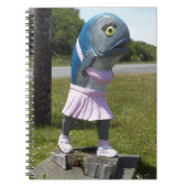 Straßenseite Attraktion Fisch Girl Statue Notizblock (Vorderseite)